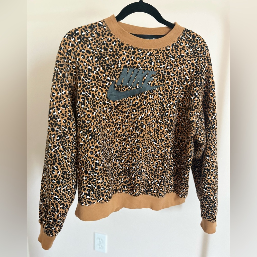 Nike Animal Print Crew Sweatshirt